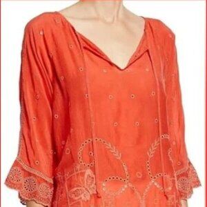 Johnny Was Natalie Tunic In Sunrise Summer Boho Chic SMALL      - U1963
